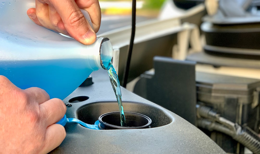 topping up fluids