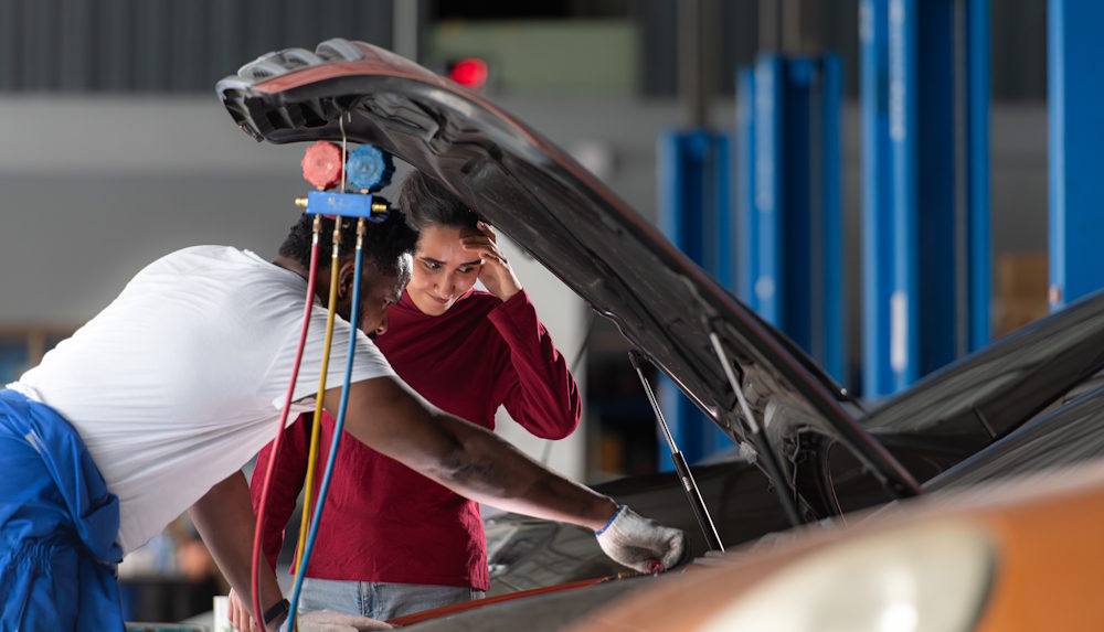 car mechanic at work