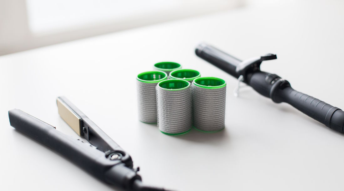 hair curlers and tools