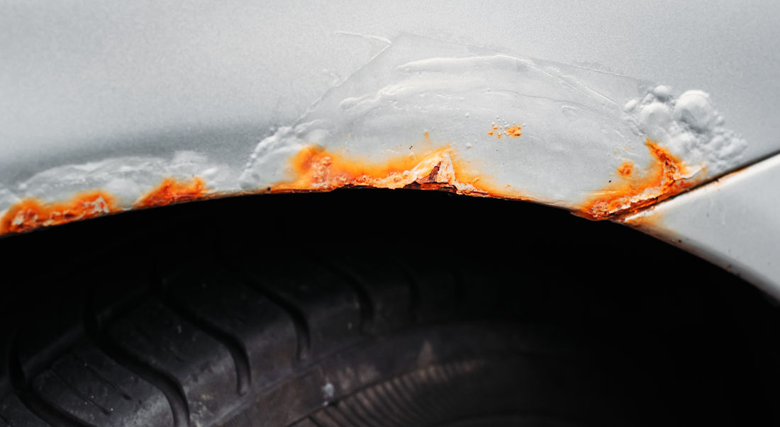 rust corrosion on car