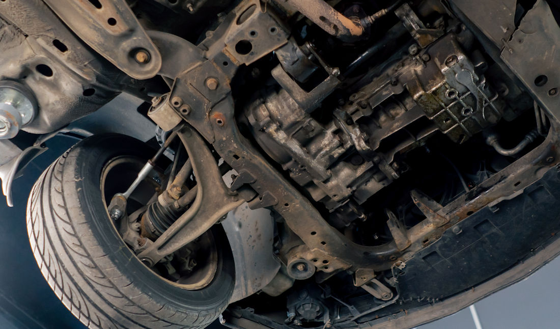 undercarriage of a vehicle