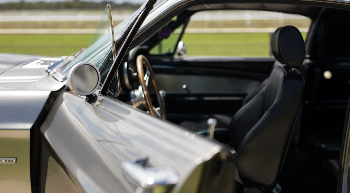 classic car with door open